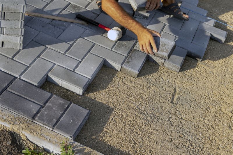 Laying the Pavers in Pattern