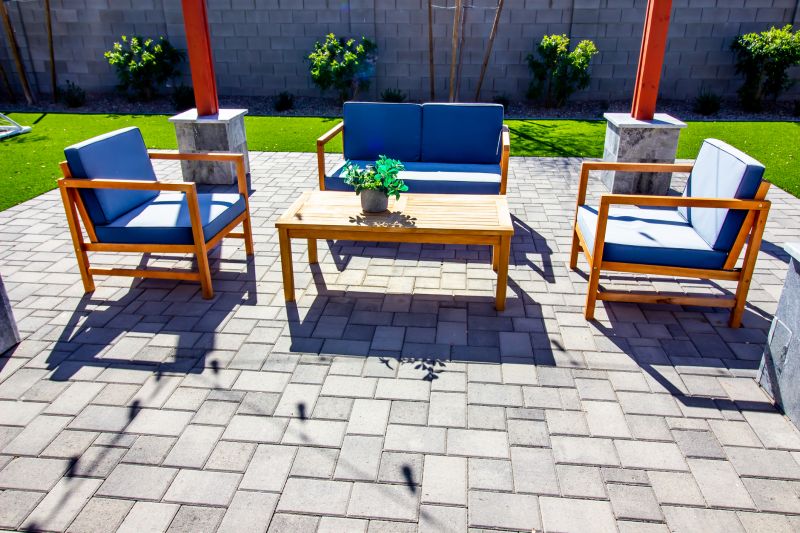 Outdoor Paver Entertainment Area